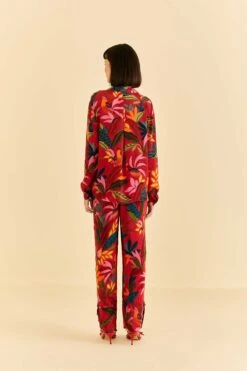 Farm Rio Red Rooster Leaves Long Sleeve Shirt -Farm Rio Dress Shop 316428 04 b6198aa9 4f02 4381 9e41 16f1531e2cad