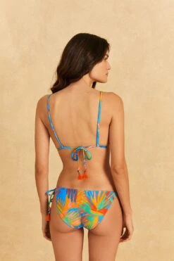 Farm Rio Blue Painted Birds Side Tie Full Bikini Bottom -Farm Rio Dress Shop 317214 03