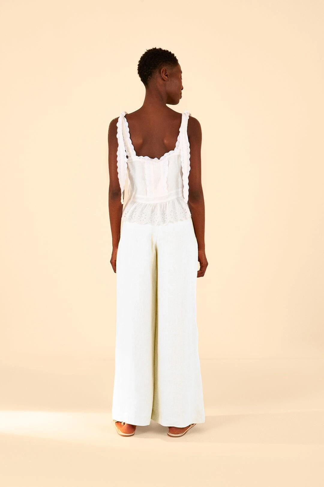 Farm Rio Off-White High Waist Pants 5 Farm Rio Off-White High Waist Pants - Image 3