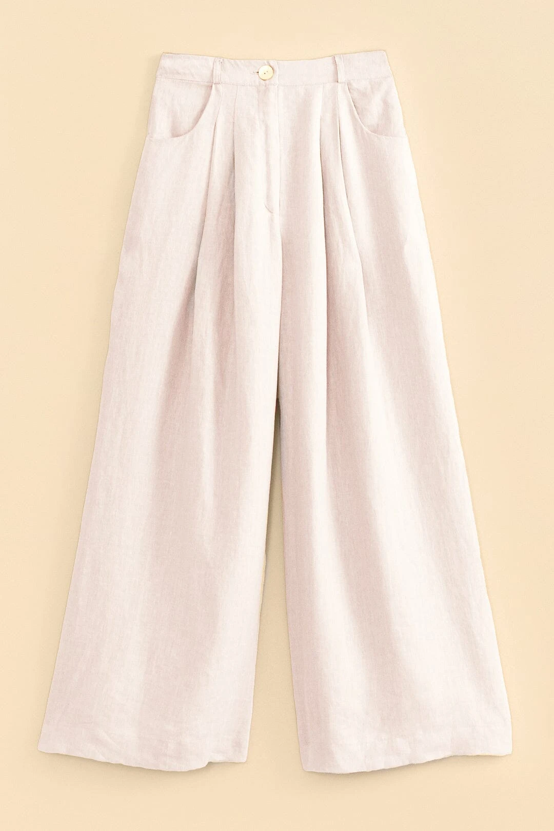 Farm Rio Off-White High Waist Pants 6 Farm Rio Off-White High Waist Pants - Image 4