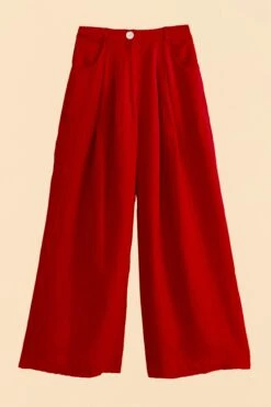 Farm Rio Red High Waist Pants -Farm Rio Dress Shop 317223 06
