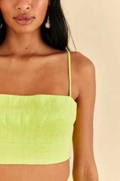 Farm Rio Lime Sleeveless Crop Top -Farm Rio Dress Shop 317225 03