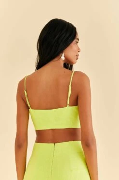 Farm Rio Lime Sleeveless Crop Top -Farm Rio Dress Shop 317225 04