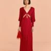 Farm Rio Red Cut Out Long Sleeve Lenzing™ Ecovero™ Viscose Maxi Dress 2 Farm Rio Red Cut Out Long Sleeve Lenzing™ Ecovero™ Viscose Maxi Dress -Farm Rio Dress Shop 317498 01