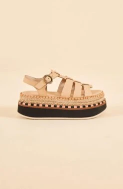 Farm Rio Beige Espadrille Platform Sandal -Farm Rio Dress Shop 317709 0030 3 SANDALIA ESPADRILLE PLATAFORMA