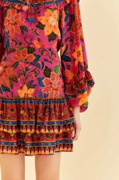 Farm Rio Pink Tropical Tapestry Mini Skirt 9 Farm Rio Pink Tropical Tapestry Mini Skirt -Farm Rio Dress Shop 318099 03