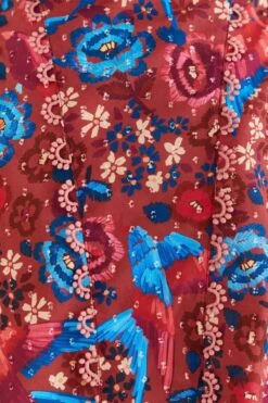 Farm Rio Blush Floral Birds Sleeveless Blouse -Farm Rio Dress Shop 318136 05