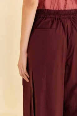 Farm Rio Blush Organic Cotton Cargo Pants -Farm Rio Dress Shop 318141 05