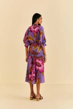Farm Rio Purple Maxi Flowers Maxi Dress -Farm Rio Dress Shop 318178 04