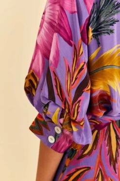 Farm Rio Purple Maxi Flowers Maxi Dress -Farm Rio Dress Shop 318178 05