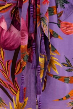 Farm Rio Purple Maxi Flowers Maxi Dress -Farm Rio Dress Shop 318178 07
