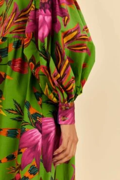Farm Rio Maxi Flowers Organic Cotton Maxi Dress -Farm Rio Dress Shop 318179 03