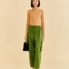 Farm Rio Green Organic Cotton Cargo Pants 1 Farm Rio Green Organic Cotton Cargo Pants -Farm Rio Dress Shop 318182 01