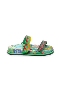 Farm Rio Colorful Forest Anatomic Slide Sandal -Farm Rio Dress Shop 318443 03