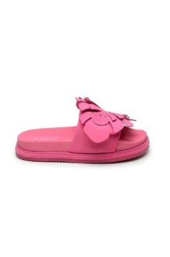 Farm Rio Pink Monstera Anatomic Slide Sandal -Farm Rio Dress Shop 318450 03