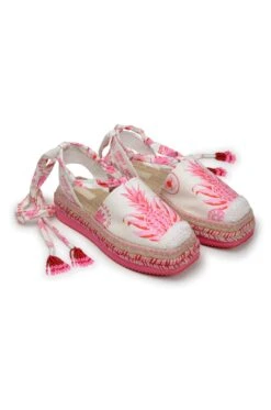 Farm Rio Pink Fruit Juice Espadrille Platform Sandal