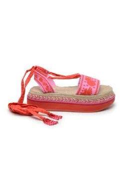 Farm Rio Red Jungle Scarf Espadrille Flatform Sandal -Farm Rio Dress Shop 318460 03
