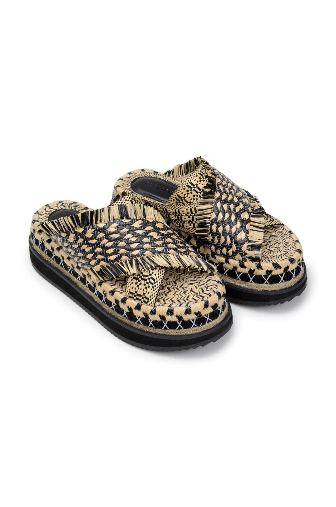 Farm Rio Black Wedge Flatform Slide Sandal 3 Farm Rio Black Wedge Flatform Slide Sandal