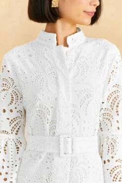 Farm Rio Off-White Palm Tree Mini Dress -Farm Rio Dress Shop 318564 03