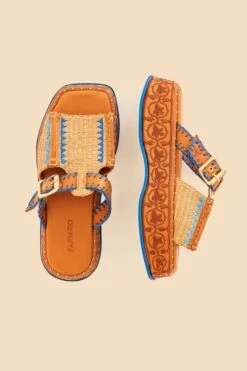 Farm Rio Rust Flatform Mule -Farm Rio Dress Shop 319762 04