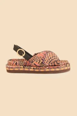 Farm Rio Caramel Macawmouflage Puffy Flat Sandal -Farm Rio Dress Shop 319838 03