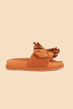 Farm Rio Caramel Monstera Anatomic Slide Sandal -Farm Rio Dress Shop 321051 03
