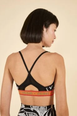 Farm Rio ADIDAS FARM LS Bra Black -Farm Rio Dress Shop HI5223 03