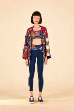 Farm Rio ADIDAS FARM TR Tights Blue -Farm Rio Dress Shop HI5225 04