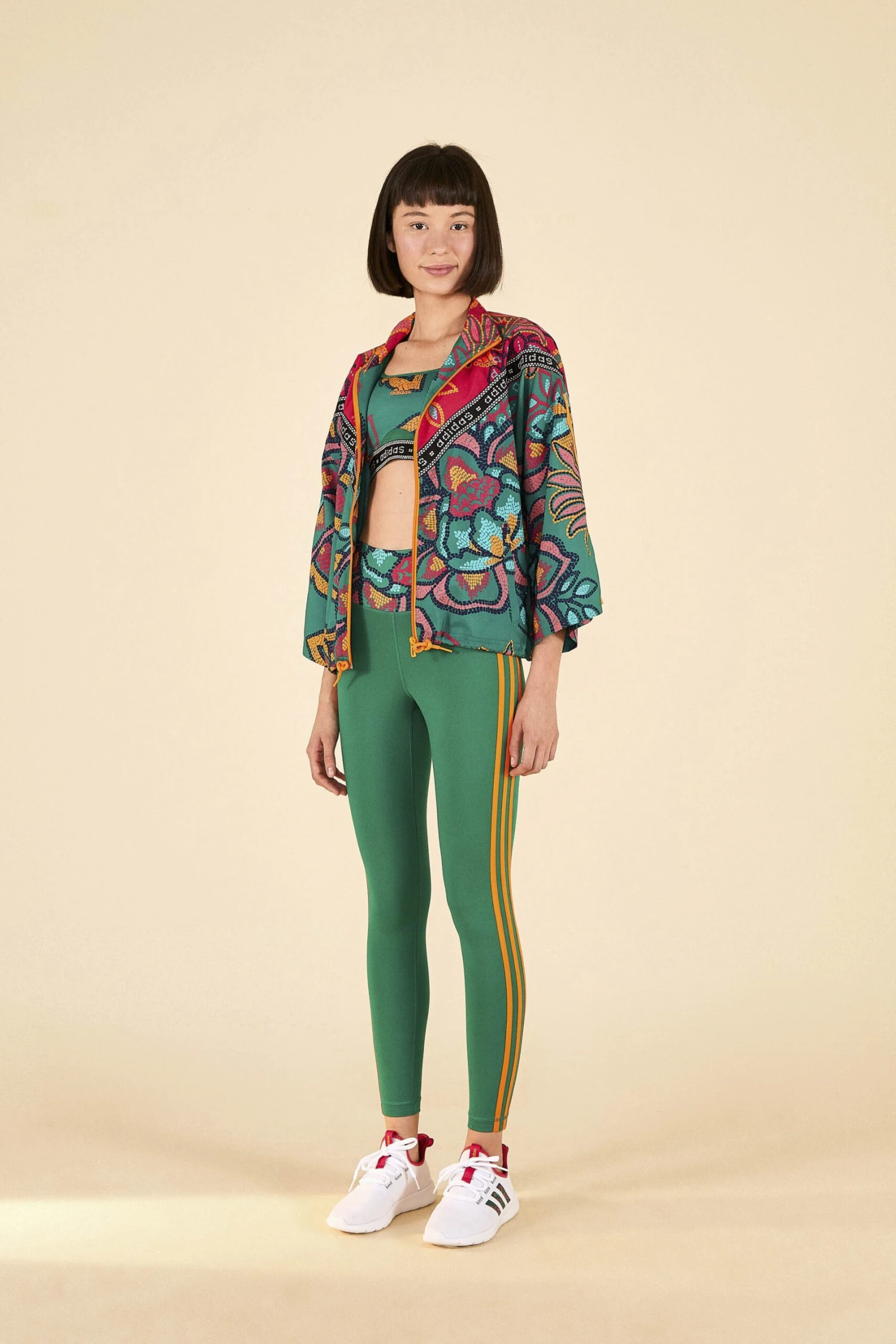 Farm Rio ADIDAS FARM TR Tights Green 4 Farm Rio ADIDAS FARM TR Tights Green - Image 2