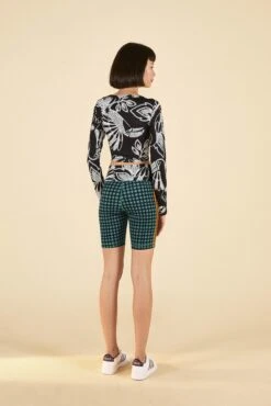 Farm Rio ADIDAS FARM Bike Shorts Green -Farm Rio Dress Shop HN3899 04