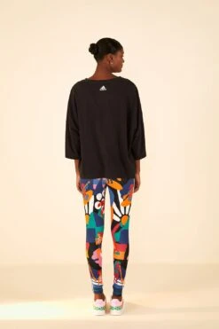 Farm Rio Adidas Farm Gfx Tee Black -Farm Rio Dress Shop HS1177 04