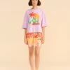 Farm Rio Adidas Farm Gfx Tee Purple -Farm Rio Dress Shop HS1178 02