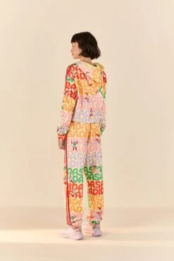 Farm Rio Adidas Farm Trackpants Pearl Citrine -Farm Rio Dress Shop HS1182 03