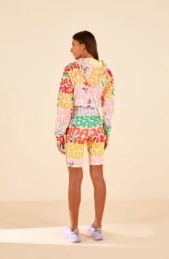 Farm Rio Adidas Farm Bike Short Pearl Citrine -Farm Rio Dress Shop HS1186 02