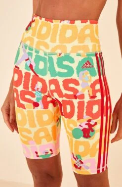 Farm Rio Adidas Farm Bike Short Pearl Citrine -Farm Rio Dress Shop HS1186 03