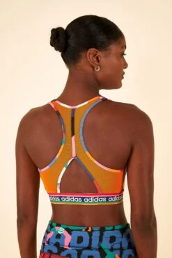 Farm Rio Farm Medium-Support Bra Bold Green / Better Scarlet -Farm Rio Dress Shop HS1187 03