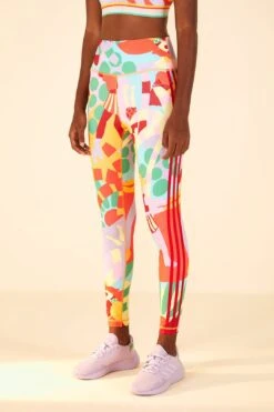 Farm Rio Adidas Farm Training Tights Gold -Farm Rio Dress Shop HS1192 03