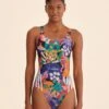 Farm Rio Adidas Farm Swimsuit Orange 2 Farm Rio Adidas Farm Swimsuit Orange -Farm Rio Dress Shop HY5563 01